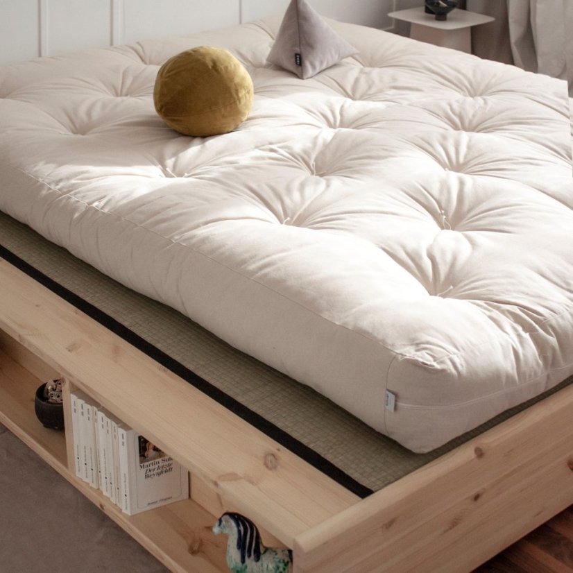 ZIGGY BED natural pine (postel z borovice) - barva: karup natural, rozměr: 140*200 cm