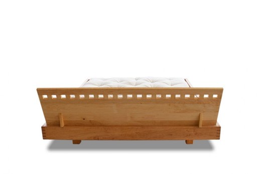 WOOD 04 natural oak bed (postel z dubu) - rozměr: 90*200 cm, Barva: Natural oak
