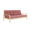 sofa KNOB natural pine (pohovka z borovice) - Barva: karup carob, barva futonu: honey 514