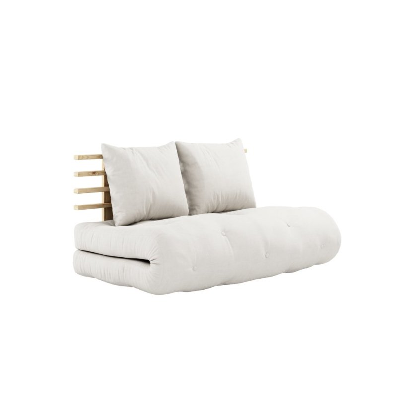 sofa SHIN SANO natural pine (futonová pohovka ) - barva: karup natural, barva futonu: natural 701