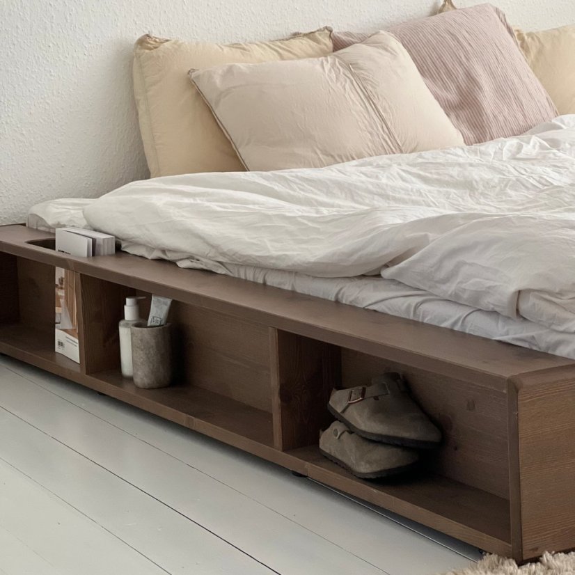 ZIGGY BED natural pine (postel z borovice) - barva: karup natural, rozměr: 140*200 cm