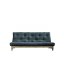 sofa FRESH natural pine (pohovka z borovice) - Barva: karup natural, barva futonu: petrol blue 757