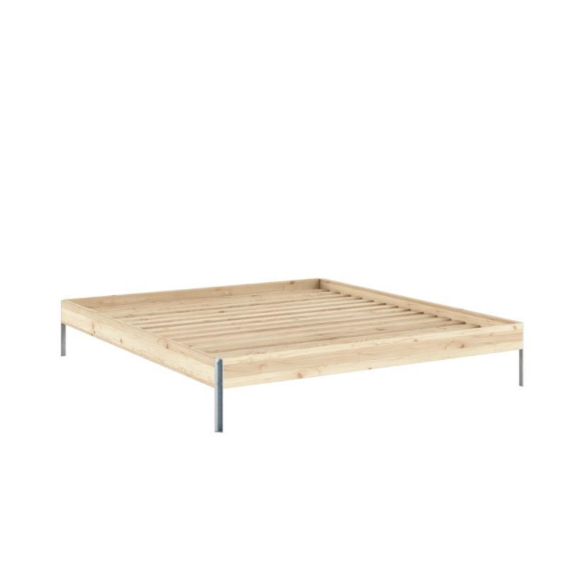 CORE BED natural pine (postel z borovice) - barva: karup natural, rozměr: 140*200 cm