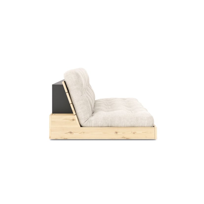 sofa BASE natural pine (pohovka z borovice) - barva: karup natural, barva futonu: beige 747