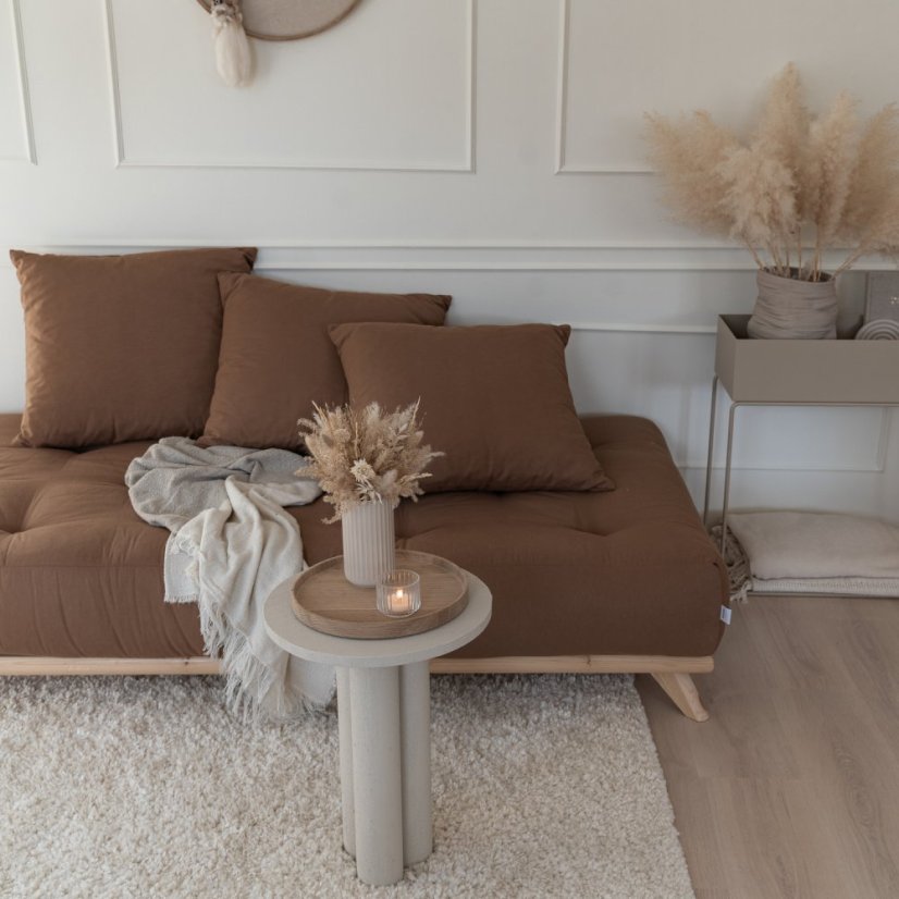 sofa SENZA DAYBED natural pine (pohovka z borovice) - rozměr: 90*200 cm, barva futonu: natural 701