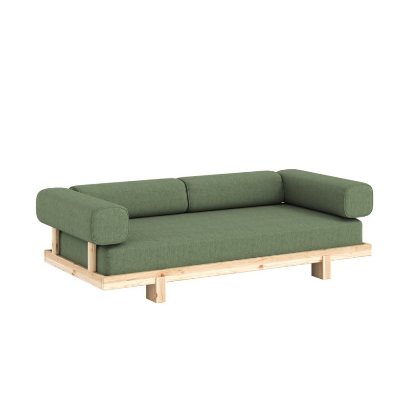 sofa STAY natural pine (pohovka z borovice) - barva: karup natural, barva futonu: grandpa beige 660