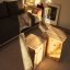 sofa BARE natural pine (pohovka z borovice) - barva: karup natural, barva futonu: soft chalk 640