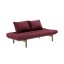sofa PACE natural pine (pohovka z borovice) - Barva: karup carob, barva futonu: bordeaux 710