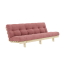 sofa LEAN natural pine (pohovka z borovice) - Barva: karup natural, barva futonu: sorbet pink 516