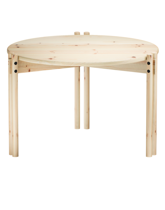 table STICKS TABLE HIGH (stolík) - barva: natural (lak), rozměr: 60x40 cm