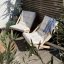 deckchair BOOGIE OUTDOOR - lehátko venkovní (skládací) - rozměr: 65x88x75 cm, Barva: olej (pro exteriér), barva futonu: white