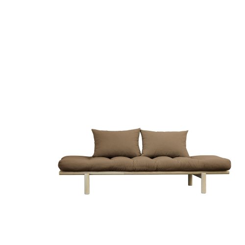 sofa PACE natural pine (pohovka z borovice) - Barva: karup natural, barva futonu: mocca 755