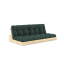 sofa BASE natural pine (pohovka z borovice) - Barva: karup natural, barva futonu: seaweet 512
