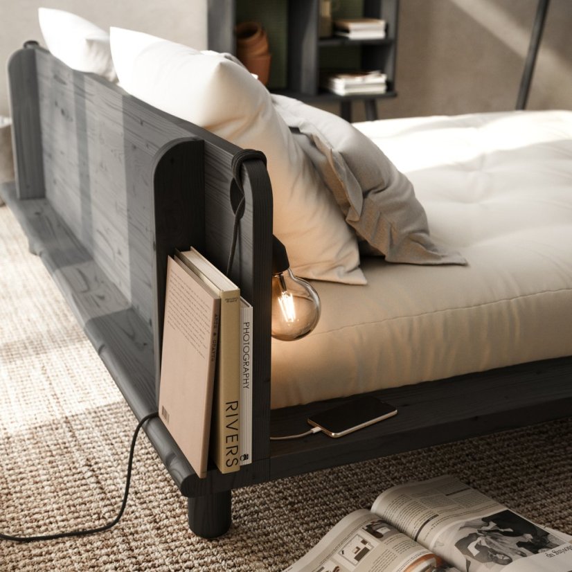 PEEK BED natural pine (postel z borovice) - barva: karup natural, rozměr: 140*200 cm