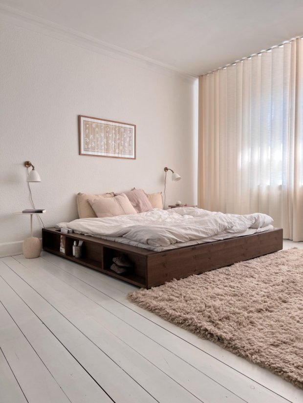 ZIGGY BED natural pine (postel z borovice) - barva: karup natural, rozměr: 140*200 cm