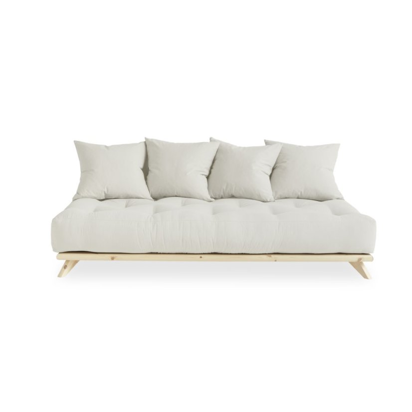 sofa SENZA DAYBED natural pine (pohovka z borovice) - rozměr: 90*200 cm, barva futonu: natural 701