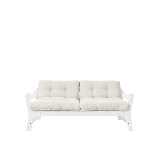 sofa STEP natural pine (pohovka z borovice) - Barva: karup white, barva futonu: natural 701