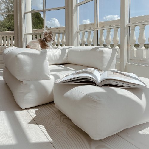 sofa CUBE (futonová pohovka) - rozměr: 90*190 cm, barva futonu: natural 701