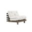 sofa ROOT natural pine (pohovka z borovice) - Barva: karup carob, rozměr: 90*200 cm, barva futonu: natural 701