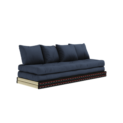 sofa CHICO natural tatami (pohovka) - Barva: karup natural, barva futonu: navy 737