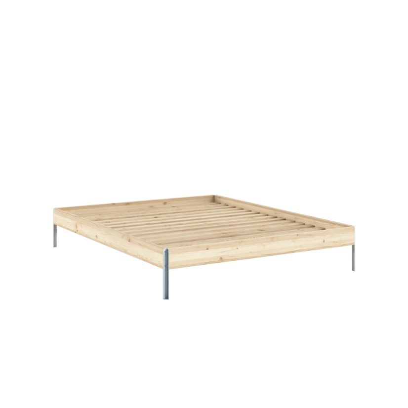 CORE BED natural pine (postel z borovice) - barva: karup natural, rozměr: 140*200 cm