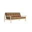 sofa UNWIND natural pine (pohovka z borovice) - Barva: karup natural, barva futonu: mocca 755