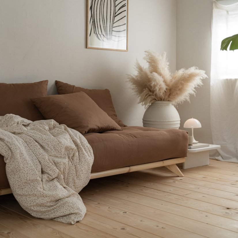 sofa SENZA DAYBED natural pine (pohovka z borovice) - rozměr: 90*200 cm, barva futonu: natural 701