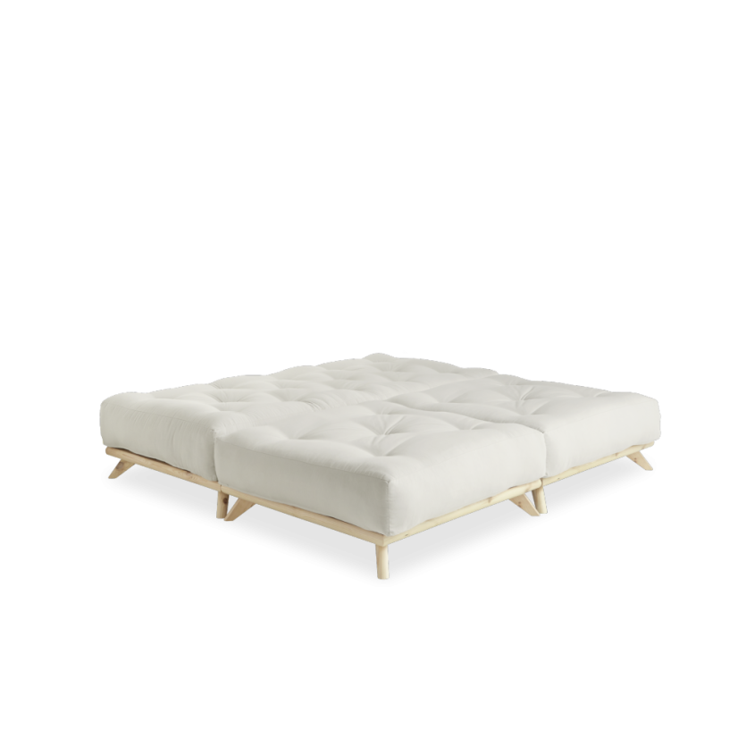 sofa SENZA DAYBED natural pine (pohovka z borovice) - rozměr: 90*200 cm, barva futonu: natural 701