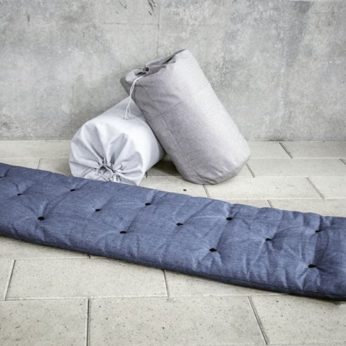 FUTON natural bed in bag (postel v pytli) - rozměr: 90*200 cm, Barva: Red