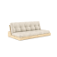 sofa BASE natural pine (pohovka z borovice) - Barva: karup natural, barva futonu: linen 914