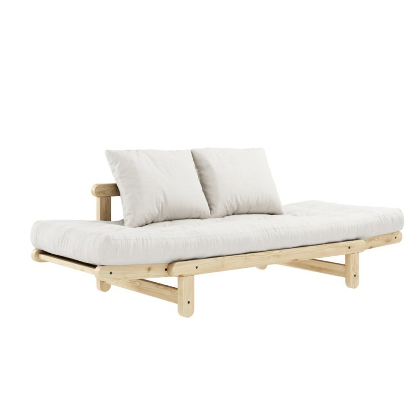 sofa BEAT natural pine (pohovka z borovice) - barva: karup natural, barva futonu: natural 701