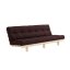 sofa LEAN natural pine (pohovka z borovice) - Barva: karup natural, barva futonu: brown 715