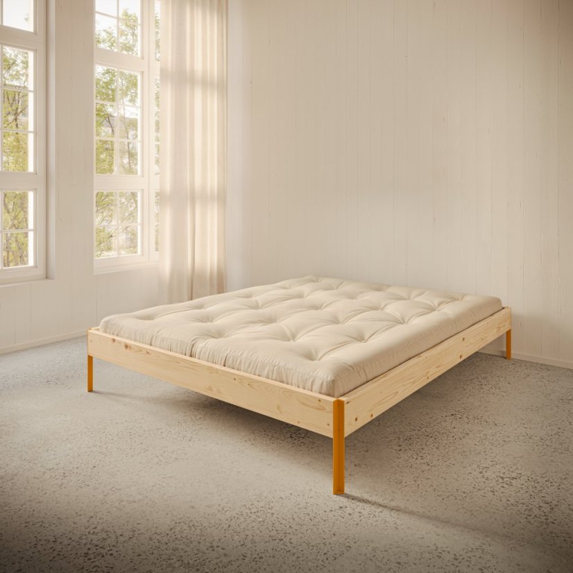 CORE BED natural pine (postel z borovice) - barva: karup natural, rozměr: 140*200 cm