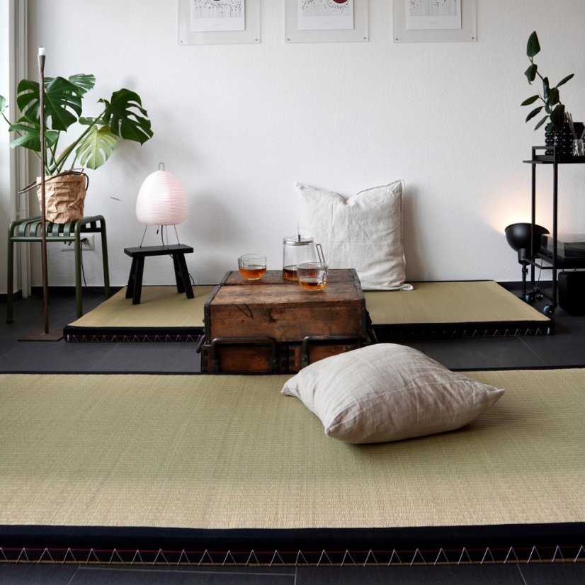 TATAMI natural mat (podložka) - barva: Black, rozměr: 90*200 cm