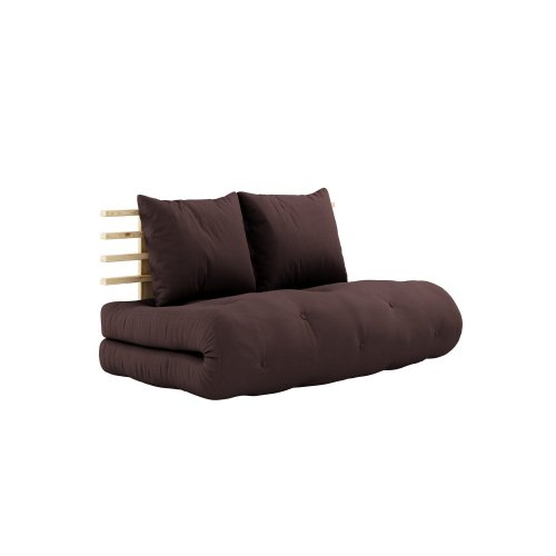sofa SHIN SANO natural pine (futonová pohovka ) - Barva: karup natural, barva futonu: brown 715