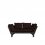 sofa BEAT natural pine (pohovka z borovice) - Barva: karup black, barva futonu: grey 746