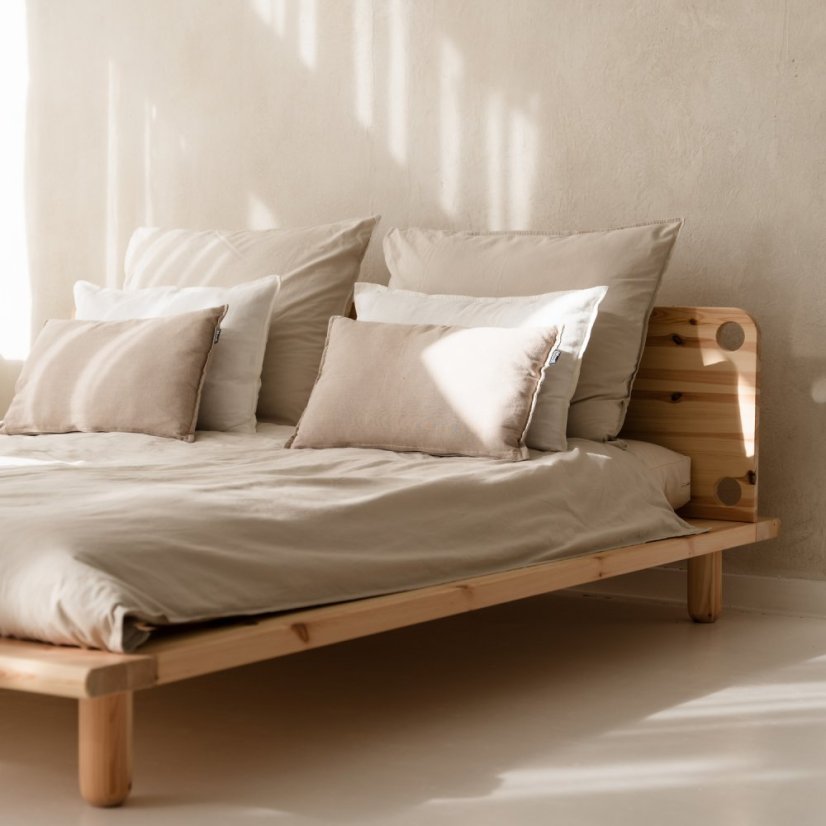 PEEK BED natural pine (postel z borovice) - barva: karup natural, rozměr: 140*200 cm