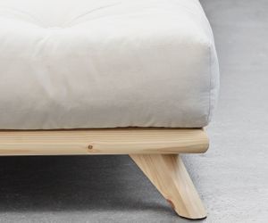 SENZA BED natural pine (postel z borovice) - barva: karup natural, rozměr: 90*200 cm