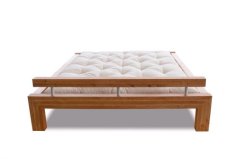 WOOD 02 natural alder bed (postel z olše)