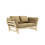sofa BEAT natural pine (pohovka z borovice) - Barva: karup natural, barva futonu: dark grey 734