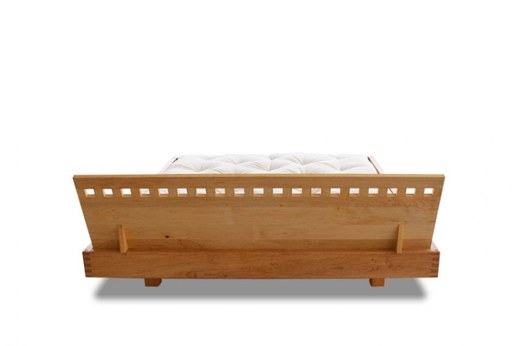 WOOD 04 natural oak bed (postel z dubu) - barva: Natural oak, rozměr: 90*200 cm