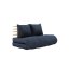 sofa SHIN SANO natural pine (futonová pohovka ) - Barva: karup natural, barva futonu: navy 737
