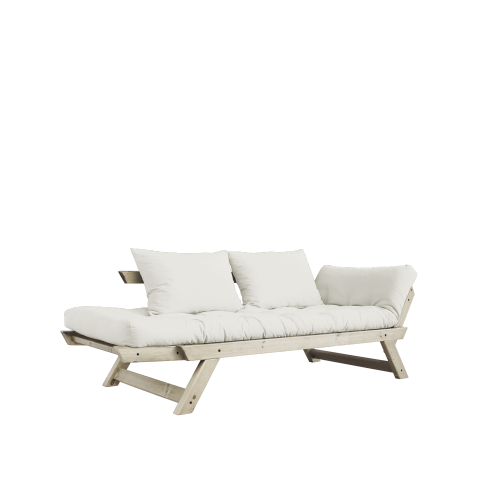 sofa BEBOB natural pine (pohovka z borovice) - Barva: karup natural, barva futonu: beige 747