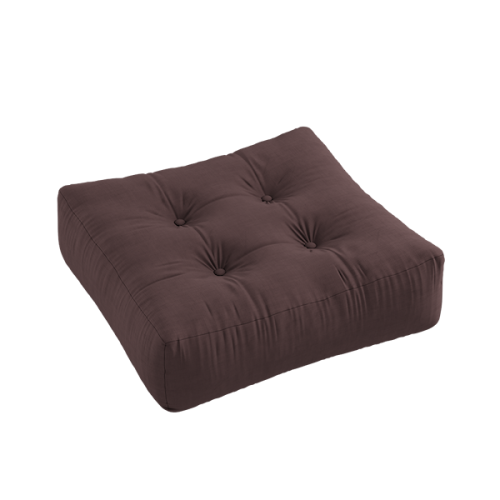 sofa MORE POUF (futonové křeslo ) - rozměr: 70*70 cm, barva futonu: brown 715