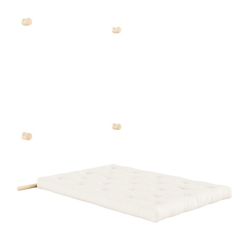 sofa HOOKED natural pine (futonová pohovka ) - barva: karup natural, rozměr: 135 x 200 cm, barva futonu: natural 701