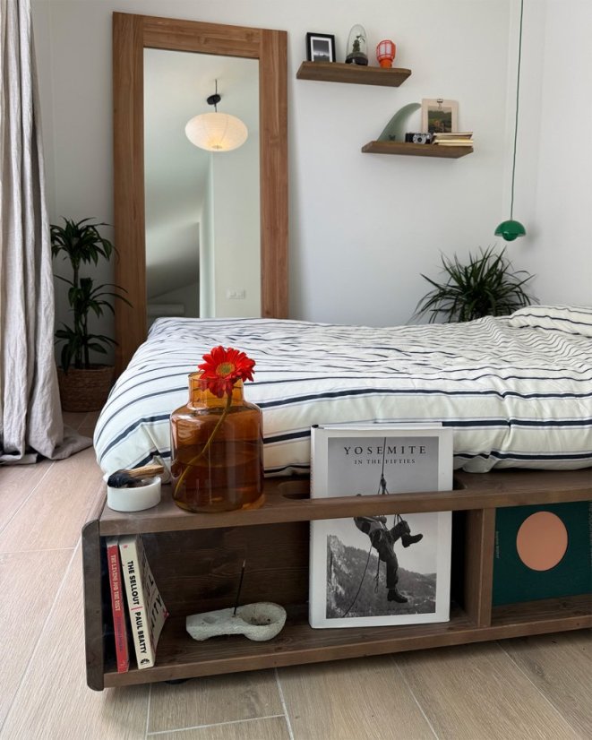 ZIGGY BED natural pine (postel z borovice) - barva: karup natural, rozměr: 140*200 cm