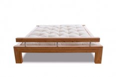 WOOD 02 natural alder bed (postel z olše)