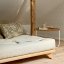 SENZA BED natural pine (postel z borovice) - rozměr: 160*200 cm, Barva: karup black