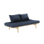 sofa PACE natural pine (pohovka z borovice) - Barva: karup natural, barva futonu: navy 737