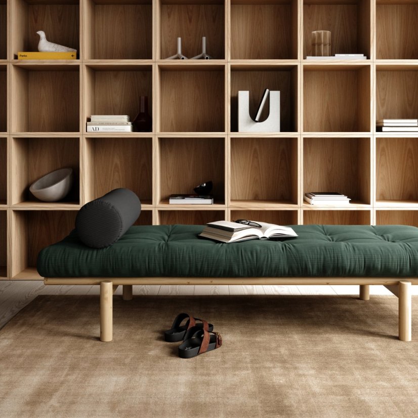 sofa NEXT daybed natural pine (pohovka z borovice) - Barva: karup natural, barva futonu: ivory 510